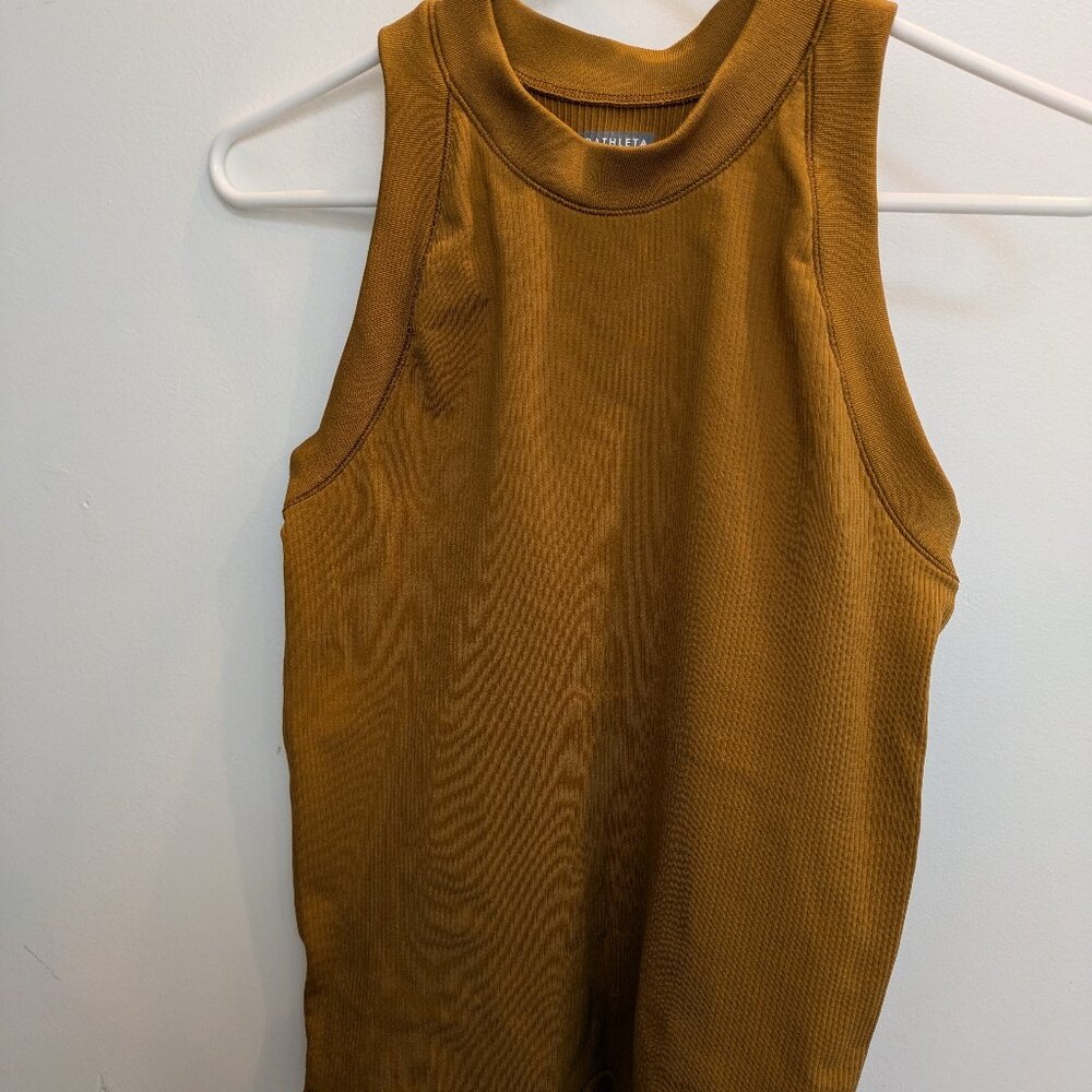 Athleta Ribbed Tank - Goldenrod RN #54023 (M)